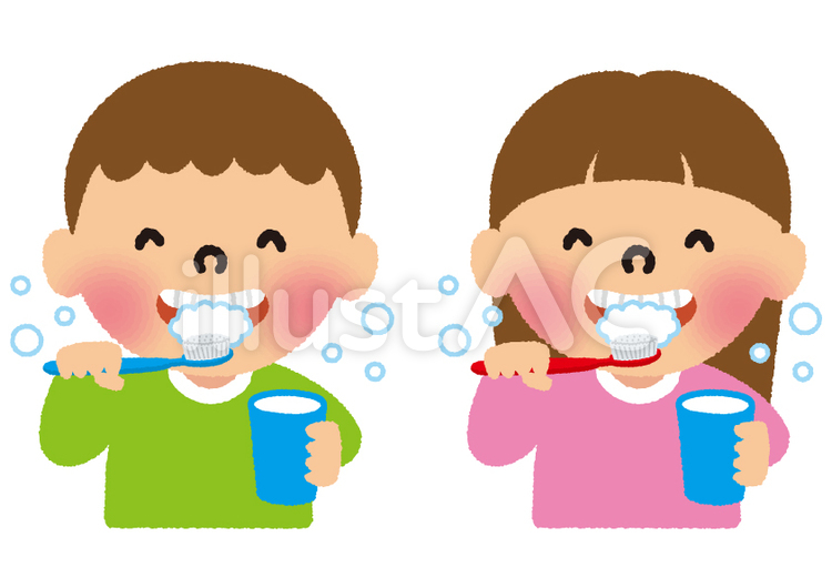 歯磨きする男の子と女の子イラスト No 無料イラストなら イラストac 歯磨きする男の子と女の子イラスト No 無料イラストなら イラストac