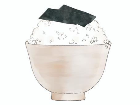 ごはんとおかず　のり 食べ物,ごはん,おかず,のり,米,おいしいのイラスト素材