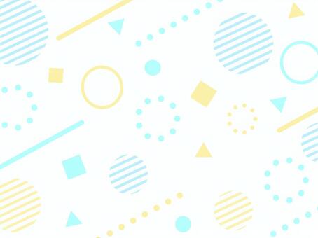 ポップなメンフィス背景 水色 黄色 背景,パステル,メンフィス,ポップ,かわいい,図形,幾何学,抽象,水色,黄色のイラスト素材