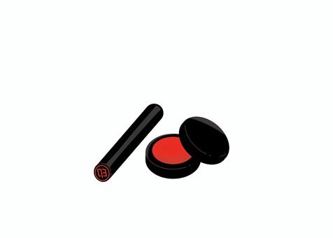 印鑑と朱肉 印鑑,朱肉,サイン,承認,はんこ,認印,小包,宅配便,決済,会社のイラスト素材