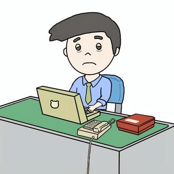 Illustration, male, people, employee, 
