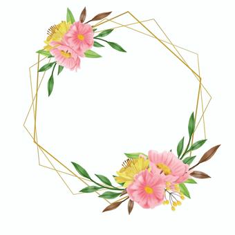 flower frame 074, , JPG, PNG and AI