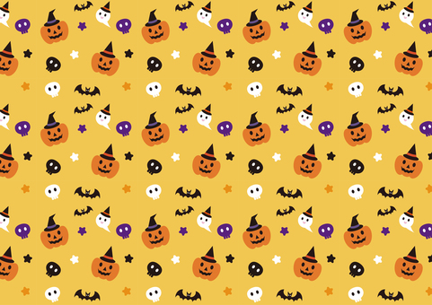 ハロウィン背景　オレンジ