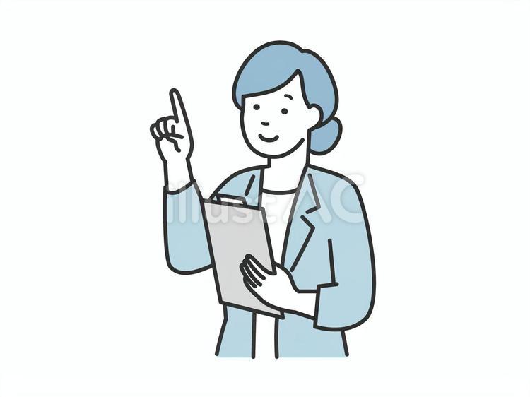 説明をする女性会社員 ビジネス,キャリアウーマン,会社員のイラスト素材