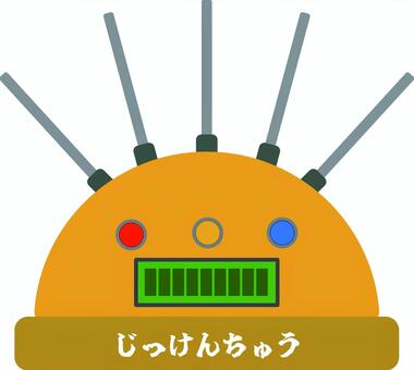 脳波測定ヘルメット 実験,装置,実験中,調べる,脳科学,学者,研究,学問,専門分野,知識のイラスト素材