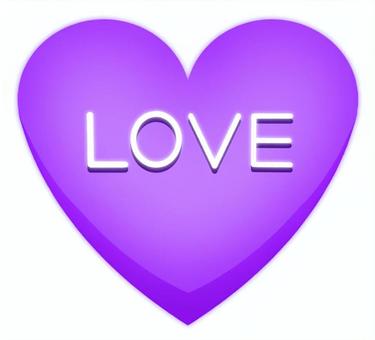 Purple heart (Love) illustration, JPG and PNG Purple heart (Love) illustration, heart, hand drawn, simple, JPG and PNG