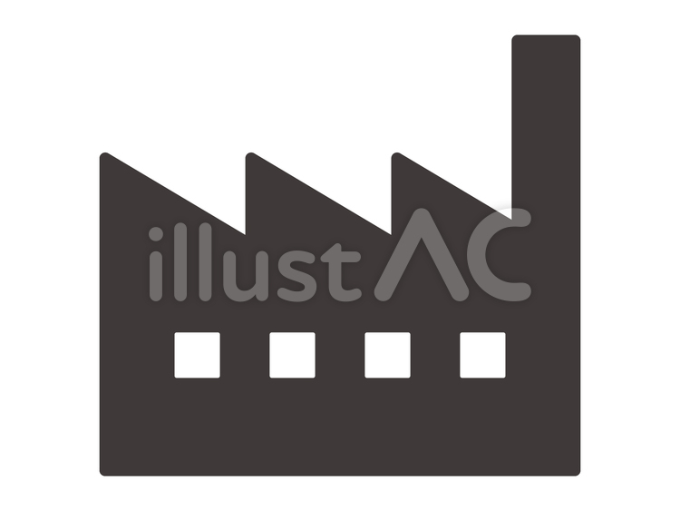 工場のアイコンイラスト No 6156 無料イラストなら イラストac