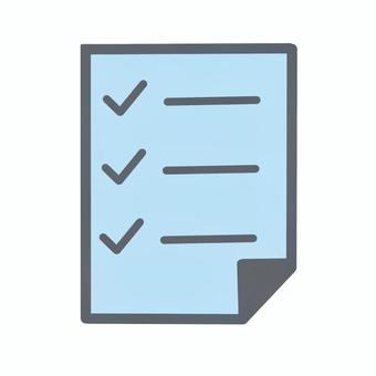 チェックリスト 青 チェックリスト 青 書類,チェックリスト,青,todoリスト,進捗管理,アンケート,メモ,シンプル,アイコン,ビジネス素材のイラスト素材