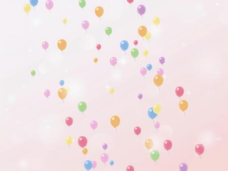 Balloons and Pink Glade (Glare), , JPG, PNG and AI