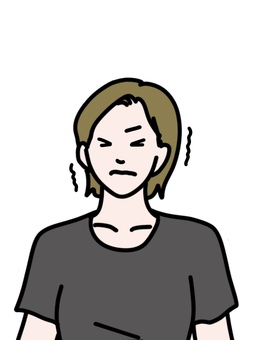 顔の漸進的筋弛緩法 女性,顔,漸進的筋弛緩法,緊張,ポーズ,ストレッチ,ショートヘア,トレーニング,震える,痙攣のイラスト素材