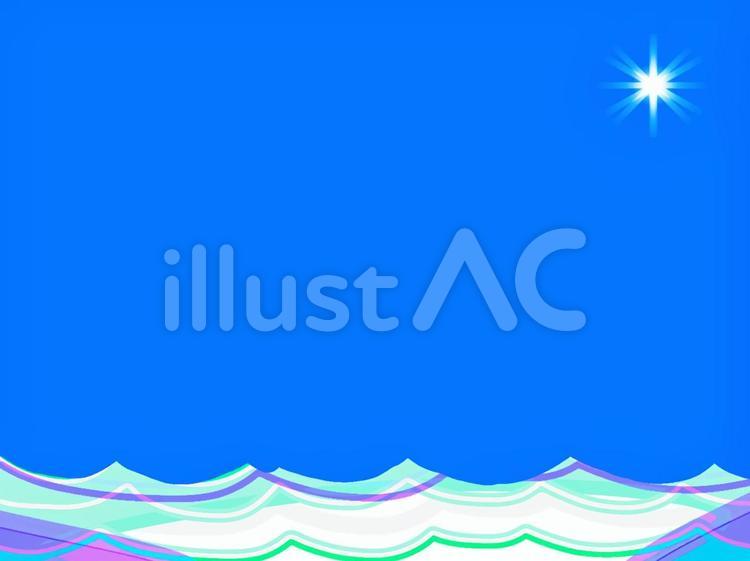 真夏の海 海,夏,真夏のイラスト素材