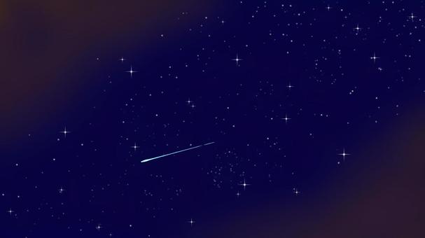 夜空のイラスト_フルHDサイズ 夜空,星空,天の川,満天,流れ星,涼しげ,放射冷却,冷える,冷え込む,夜のイラスト素材