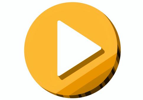 オレンジの再生マーク オレンジの再生マーク 再生ボタン,アイコン,ボタン,シンプル,動画,配信,記号,動画素材,オレンジのイラスト素材