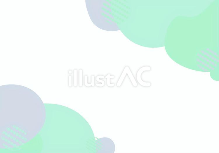 北欧風フレームイラスト　寒色1 北欧,寒色,緑のイラスト素材