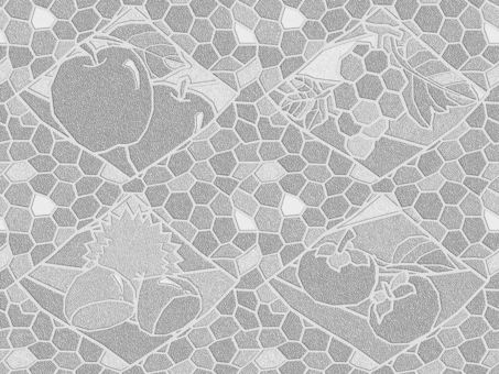 シームレスな秋のモザイクの枠　a  リンゴ,林檎,栗,クリ,柿,フルーツ,果物,ブドウ,葡萄,食べ物のイラスト素材