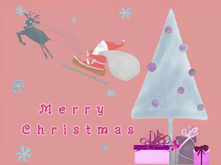 Illustration, christmas, card, background, 