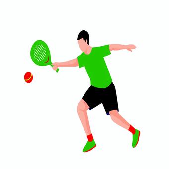 テニス 008 テニス,テニス選手,スポーツ,ラケット,男性,運動,プレイ,スタンス,ポーズ,アクションのイラスト素材