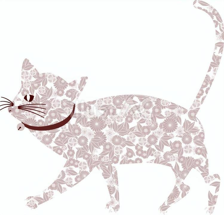猫　 猫,歩く,散歩のイラスト素材