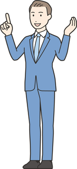 Illustration, employee, businessman, suit, 