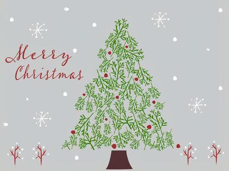 Illustration, christmas tree, nordic winds, christmas, 