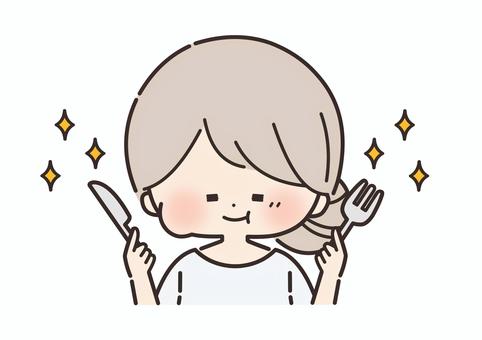 Woman eating 2, JPG, PNG and EPS Woman eating 2, meal, female, mogmog, JPG, PNG and EPS