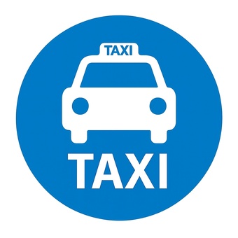 タクシーマークの丸アイコン