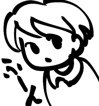 ふーん 興味がない,白い目,人,モノクロ,ふーん,あいずち,冷たい目のイラスト素材