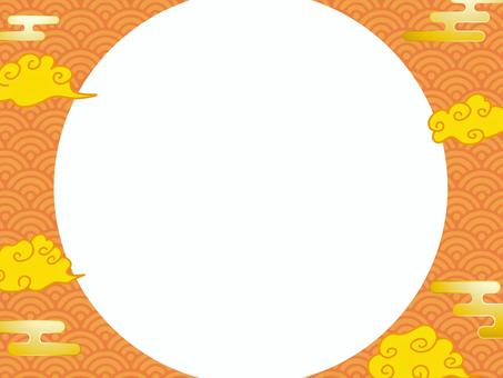 正月和風和柄年賀状