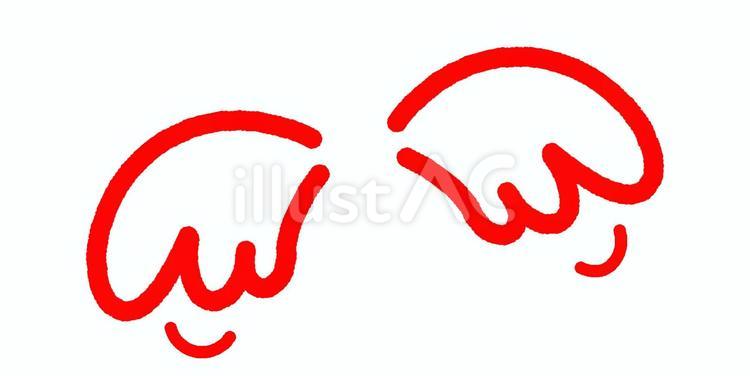 パタパタの羽根 天使,羽根,翼のイラスト素材