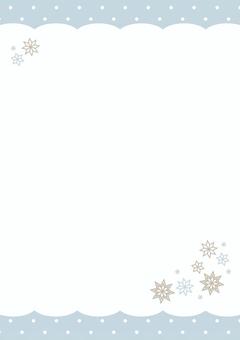 冬カード水玉・縦