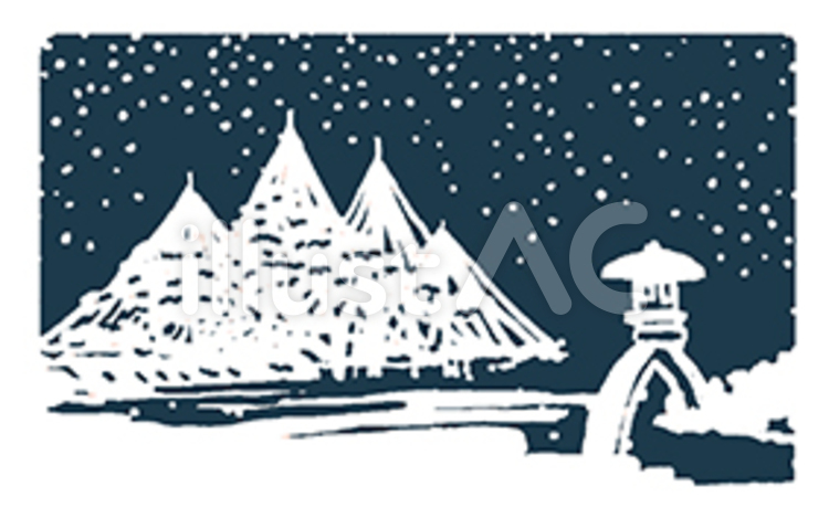 金沢 金沢,雪,冬のイラスト素材
