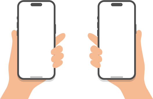 スマホを持つ手のイラスト スマホ,スマートフォン,画面,手,左手,右手,指,握る,携帯電話,携帯のイラスト素材