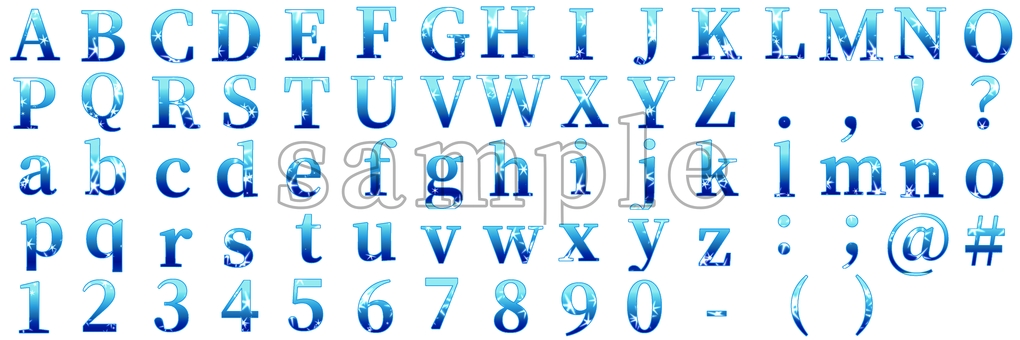 星空イメージ文字(アルファベット) ローマ字,英語,大文字,小文字,タイトル,広告,キラキラ,青,夜空,メニューのイラスト素材