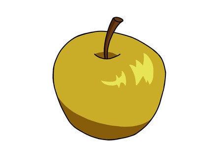梨のイラスト 梨,食べ物,シンプル,手描き,ゆるいのイラスト素材