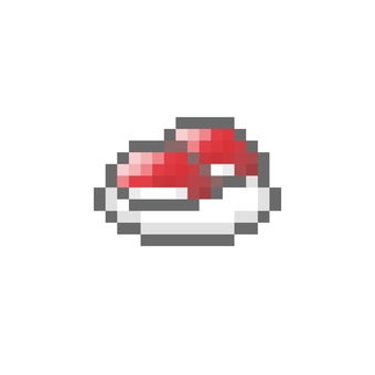 ドット絵のお皿に乗ったお寿司 マグロ ドット絵,ピクセル,ピクセルアート,かわいい,お寿司,寿司,握り,ネタ,マグロ,赤身のイラスト素材