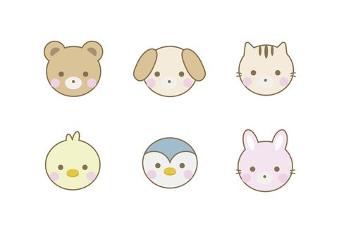 動物のイラスト 動物,アニマル,くま,犬,猫,ひよこ,ペンギン,うさぎ,ペット,生き物のイラスト素材