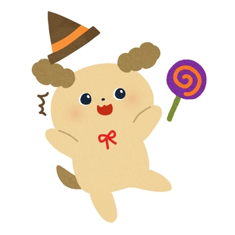 驚く犬 ハロウィン,犬,驚く,びっくり,動物,絵本,可愛い,ゆるい,手描き,デコレーションのイラスト素材