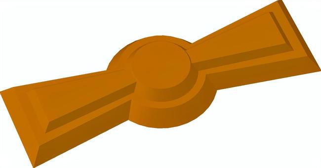 双方中円墳 考古学,遺跡,古墳,双方中円墳,茶色,蛍光色,3dcg,立体,デフォルメ,背景透過のイラスト素材