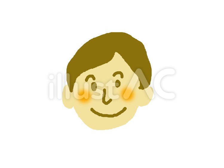 青年男性　手書き風 手書き風,男,青年のイラスト素材