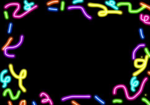 Illustration, neon tube, neon color, flashy, 