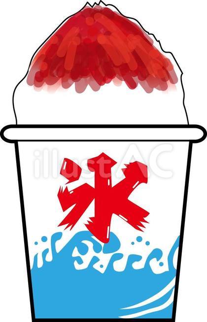 かき氷イチゴ