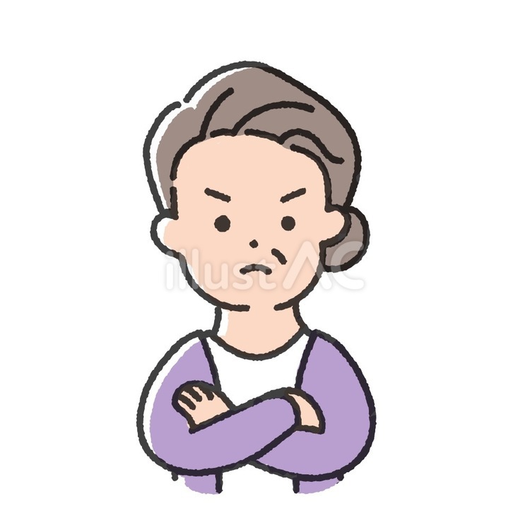 カラー版　おばあさん-07 おばあちゃん,シニア,人物のイラスト素材
