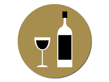 Illustration, wine, wine glass, brown, JPG, PNG and AI