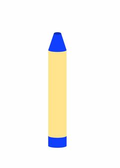 細クレヨン＿青 クレヨン,文具,お絵描き,画材,小学校,幼稚園,保育園,工作,図工,美術のイラスト素材