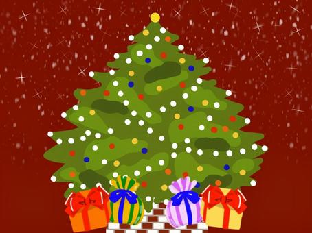 クリスマスツリーとプレゼント