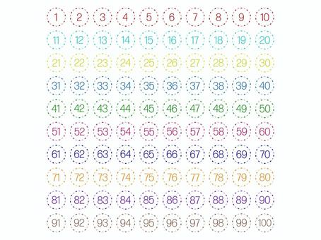 숫자의 일러스트 1~100 그 36, JPG, PNG 및 AI 숫자의 일러스트 1~100 그 36, 디지털, 디자인, 화려한, JPG, PNG 및 AI