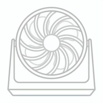 サーキュレーター サーキュレーター,家電,送風,機械,物,道具,白のイラスト素材