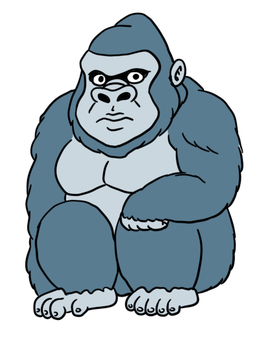 gorilla, , JPG and PNG