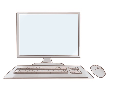 パソコン パソコン,pc,ネット,デジタル,家電,コンピューターのイラスト素材