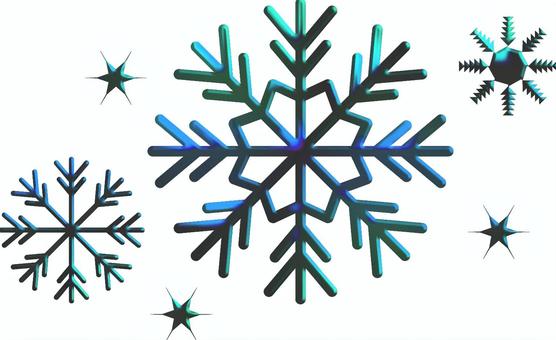 氷結晶　 氷,結晶,寒いのイラスト素材